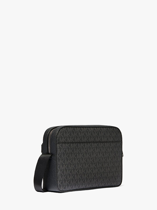 michael kors cooper signature logo camera bag