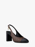 michael kors piper flex signature logo slingback pump