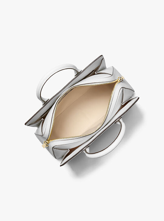 michael kors laila medium leather satchel