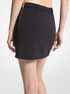 michael kors stretch crepe belted mini skirt