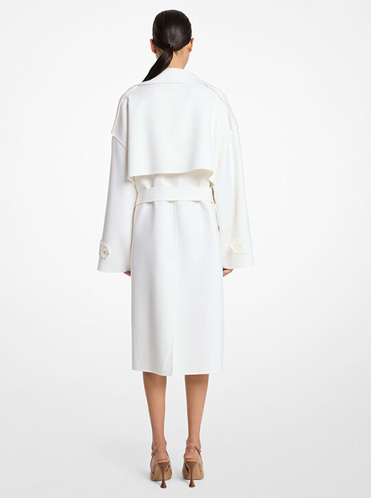 Double Face Wool Blend Gabardine Trench Coat michael kors double face wool blend gabardine trench coat