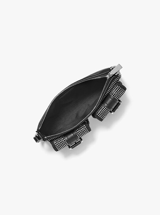 michael kors zoe small embellished suede pochette