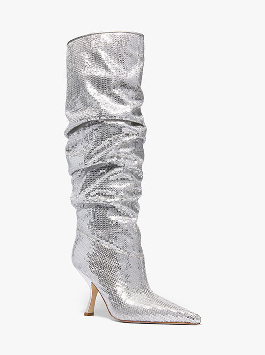 michael kors luna sequined boot