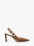 Darrington Crocodile Embossed Leather Slingback Pump michael kors darrington crocodile embossed leather slingback pump