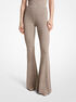 Ribbed Cashmere Flared Pants