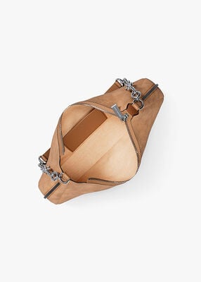 michael kors nolita medium nubuck chain pochette