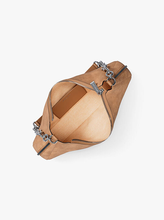 michael kors nolita medium nubuck chain pochette