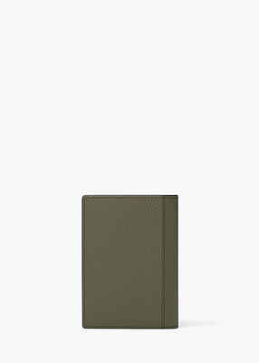 michael kors hudson pebbled leather folio card case