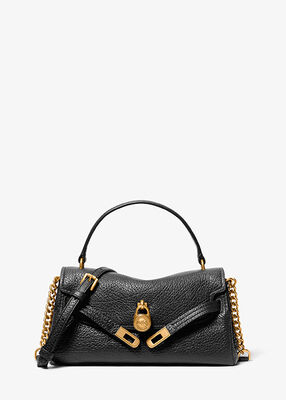 michael kors hamilton moderne extra small textured leather slouchy crossbody bag