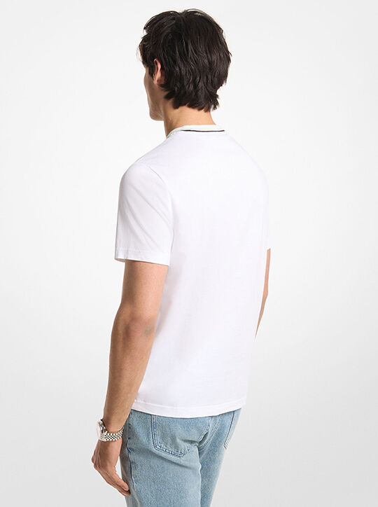 michael kors تيشيرت قطني مزين بشعارالماركة