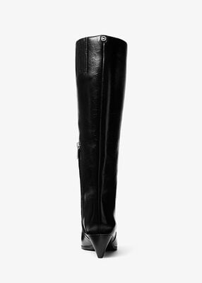 michael kors jayla crinkled leather boot