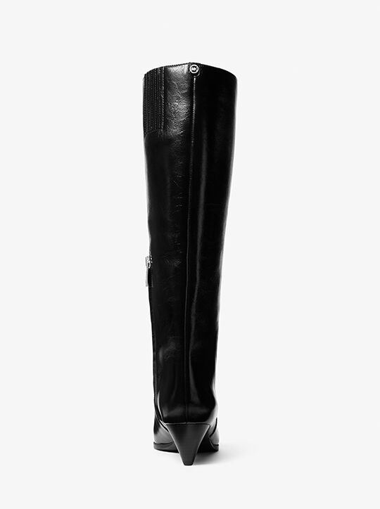 michael kors jayla crinkled leather boot