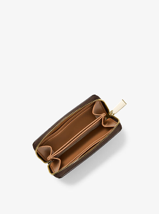 محفظة جلدية صغيرة بشعار الماركة michael kors محفظة جلدية صغيرة بشعار الماركة