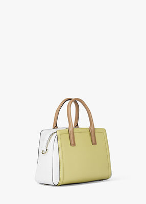 michael kors laila extra small color block leather crossbody bag