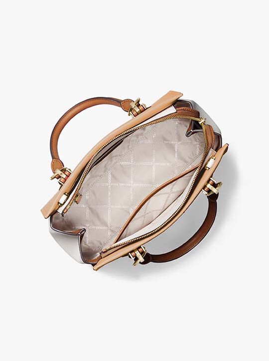 حقيبة مارلين متوسطة الحجم مصنوعة من جلد سافيانو michael kors حقيبة مارلين متوسطة الحجم مصنوعة من جلد سافيانو