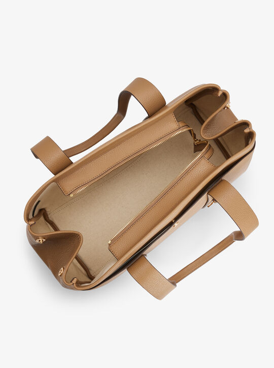 michael kors حقيبة رومي كبيرة من الجلد المحبب