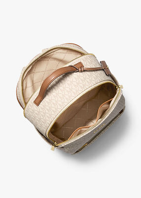 michael kors sable large signature logo backpack