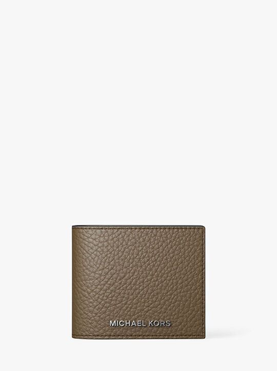 Hudson Pebbled Leather Billfold Wallet michael kors hudson pebbled leather billfold wallet