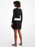 michael kors pleated stretch knit skirt
