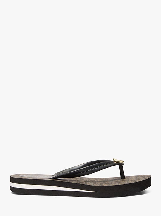 Posie Signature Logo Flip Flop michael kors posie signature logo flip flop