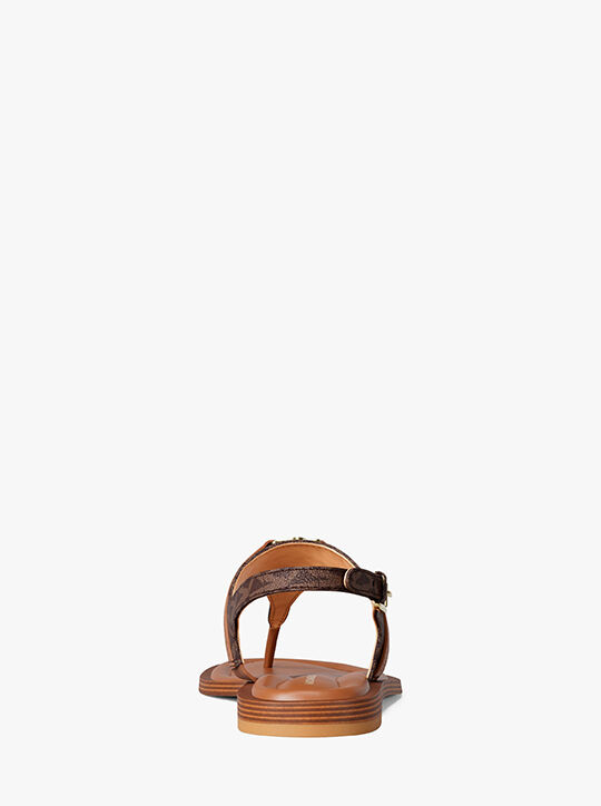 Mandy Signature Logo Sandal michael kors mandy signature logo sandal