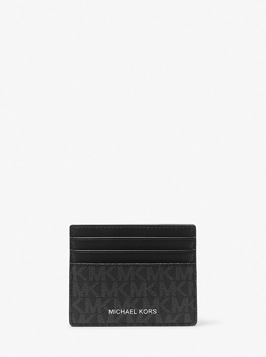 michael kors greyson logo tall card case