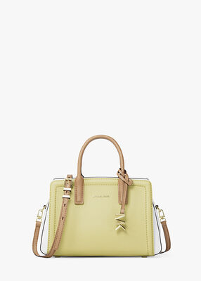 michael kors laila extra small color block leather crossbody bag