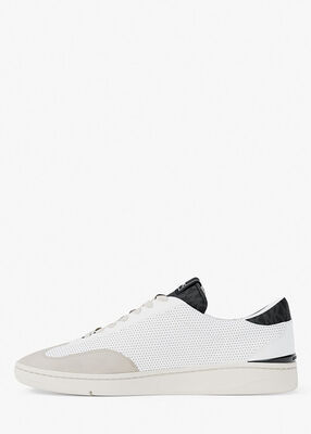 michael kors wilton perforated leather sneaker