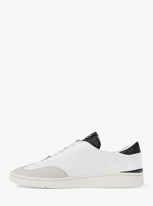 michael kors wilton perforated leather sneaker