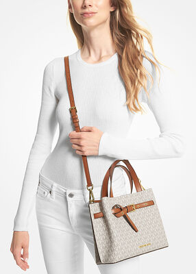 michael kors emilia small logo satchel