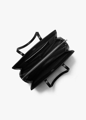 michael kors laila medium signature logo tote bag