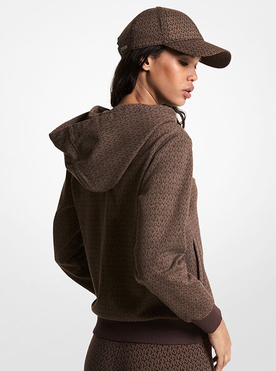 هودي بسحاب من مزيج القطن العضوي وشعار الماركة michael kors هودي بسحاب من مزيج القطن العضوي وشعار الماركة