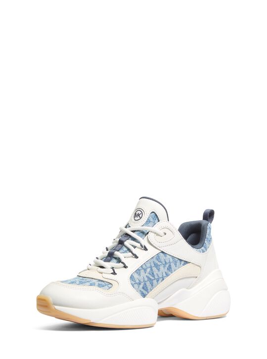 michael kors bowie signature logo trainer