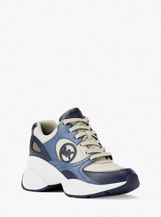 Zuma Leather Trainer, FRCH BLU MLT | Michael Kors KSA