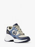 michael kors zuma leather trainer