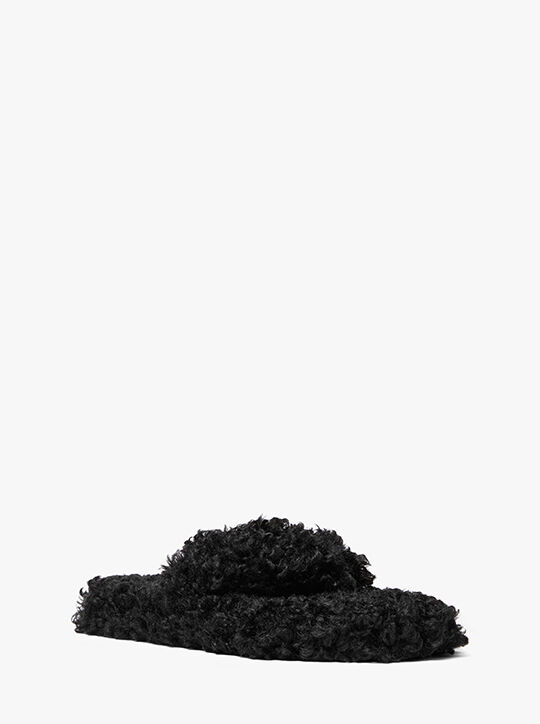 Alani Faux-Fur Flip Flop michael kors alani faux fur flip flop