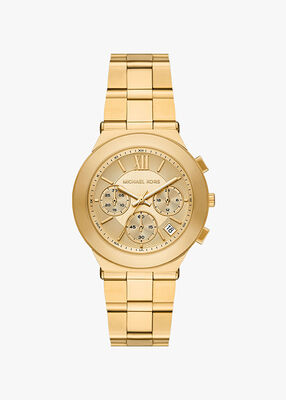 michael kors ساعة بيلي المصنوعة من الفولاذ المقاوم للصدأ بلون ذهبي