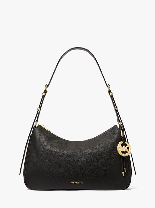 michael kors nolita medium pebbled leather shoulder bag