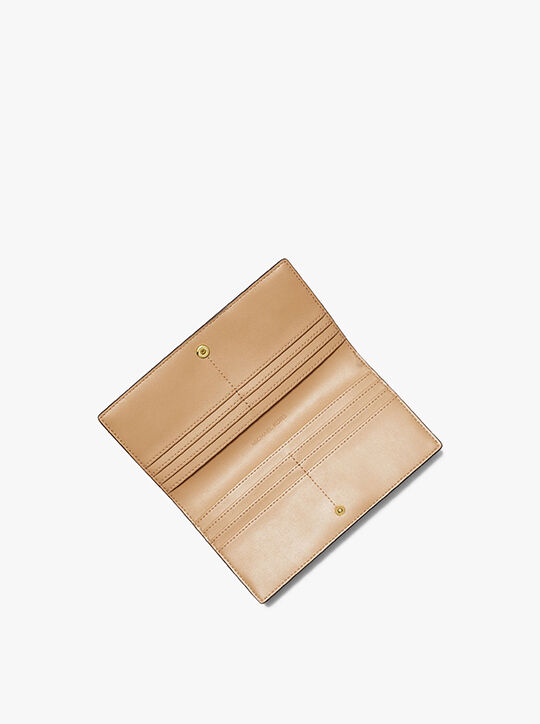 michael kors reed large pebbled leather wallet