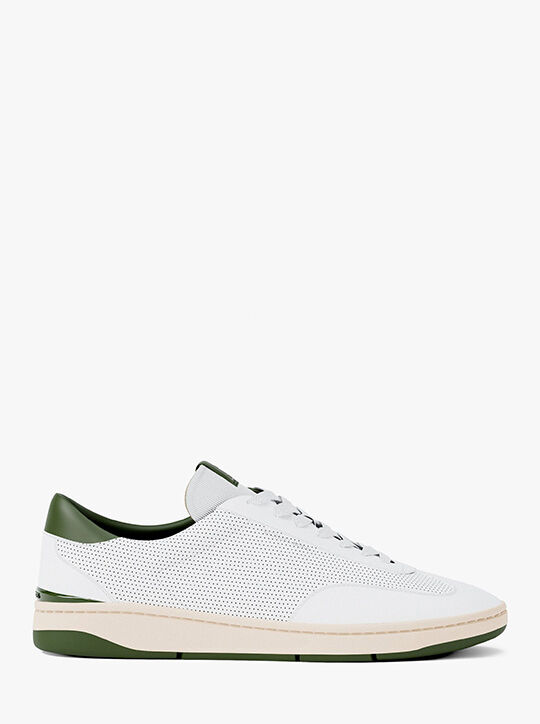 michael kors wilton perforated leather sneaker