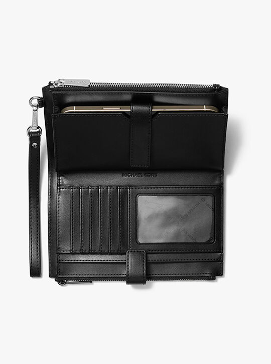 michael kors jet set large ombr  signature logo wristlet