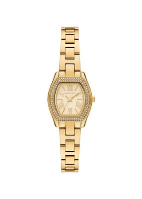 michael kors petite chelsea pav  gold tone watch