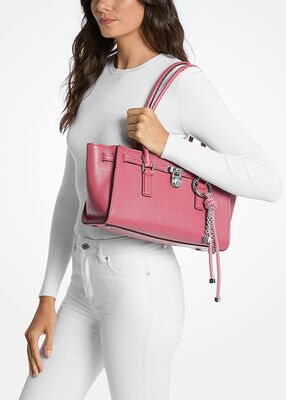 michael kors hamilton moderne small leather satchel