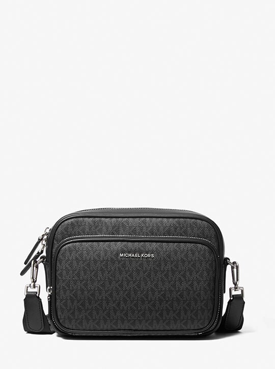 Hudson Logo Crossbody Bag, BLACK Michael Kors KSA