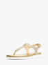 michael kors val glittered leather thong sandal