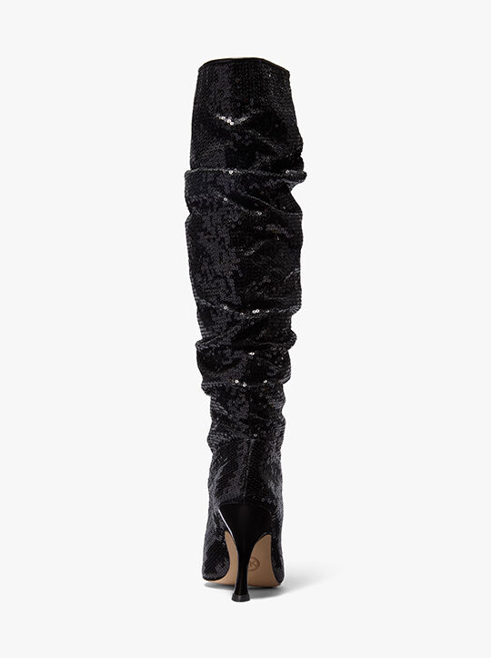 michael kors luna sequined boot