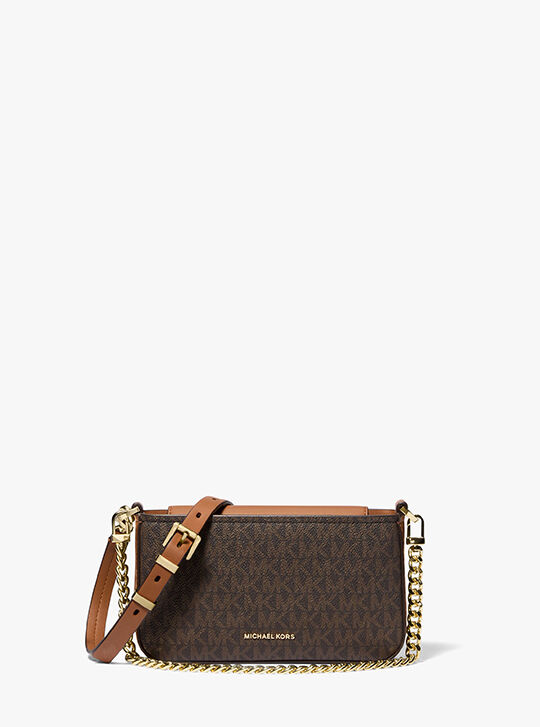 Bryant Small Signature Logo Convertible Pochette, BRN/ACORN