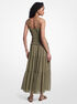 Smocked Georgette Maxi Dress michael kors smocked georgette maxi dress