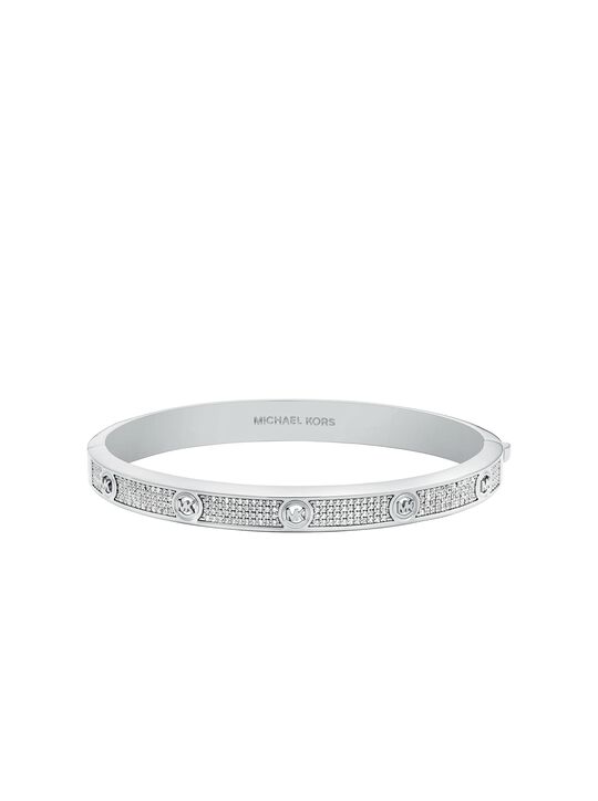 Pavé Logo Stud Bangle michael kors pav logo stud bangle