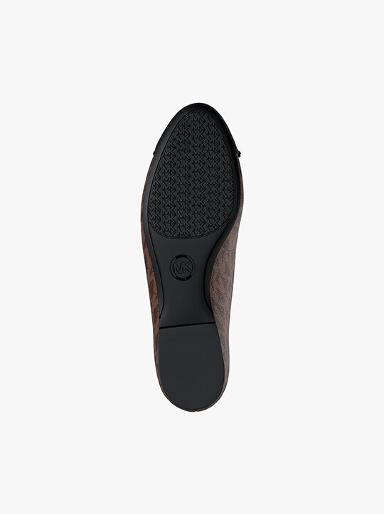 michael kors piper flex signature logo ballet flat
